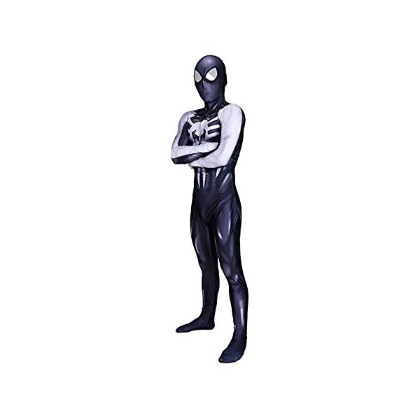 MYYLY Venom Enfants Spiderman Costume Unisexe Déguisement Combinaison Halloween Mascarade Body Super-héros Lycra Spandex Zent