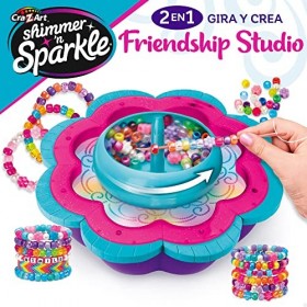 ColorBaby - Étude de bracelets avec perles Shimmer N Sparkle 2 en 1 avec accessoires, multicolore 46917 