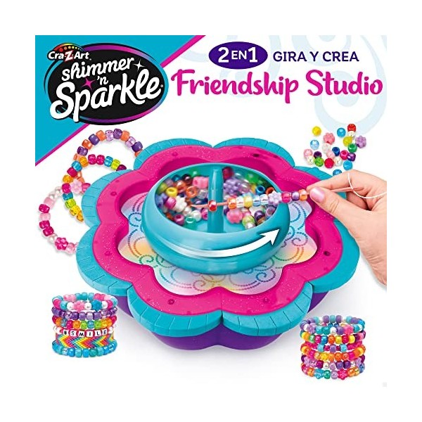 ColorBaby - Étude de bracelets avec perles Shimmer N Sparkle 2 en 1 avec accessoires, multicolore 46917 