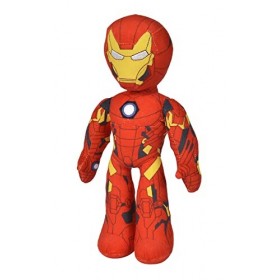 Simba - Peluche Ironman articulée 25 cm Disney Marvel avec Squelette intérieur articulé pour Placer dans différentes Position