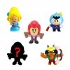 Bizak Brawl Stars Pack de 5 Figurines sous Blister Colt Figures de Jeu multijoueur de Combat 64112044 