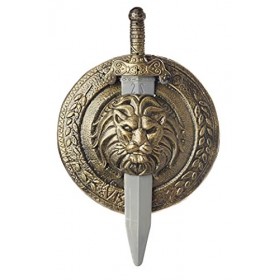 CALIFORNIA COSTUME COLLECTIONS - Costume de Gladiator pour homme - Bouclier et épée - Accessoire pour homme - Bouclier Sparta
