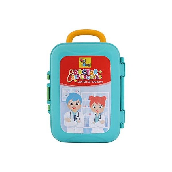 Ogi Mogi Malette Docteur Enfant Jouet, Kit du Docteur Medicale, , 8 Pièces de Jouets Médicaux de Jeu de Rôle, Jouet avec Stét