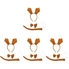 FRCOLOR Bandeau Ensemble de Costume de Kangourou 4 Pièces Bandeau de Kangourou Costume de Kangourou Costumes de Kangourou Acc