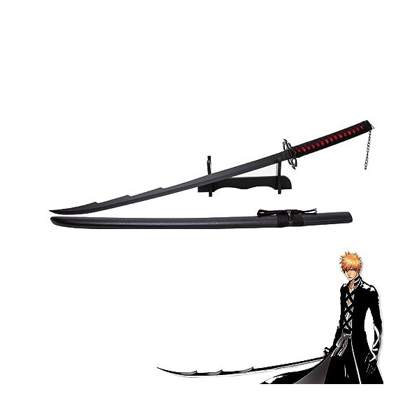 Épée en Bois Ichigo Kurosaki, Prop Arme Modèle Fait Main, Fans Danime Amoureux De LAnime Accessoires De Cosplay, Épée 103cm