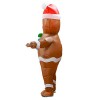 F Fityle Costume gonflable de Noël Accessoires légers Costume dexplosion de déguisement pour décorations, Gingerbread Man