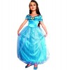 Costume de Cendrillon - déguisement - carnaval - halloween - princesse - couleur bleue - fille - taille s - 2/3 ans - idée ca