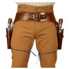 Médiéval Gun Holster, Revival Steampunk Pirate Ceinture Pistolet Pistolet Holster, Sash Cowboy Costume Kit Revolver Accessoir