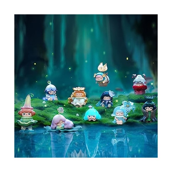 POP MART PUCKY Sleeping Forest Series 1 Boîte de 6,3 cm Personnage articulé Premium Design cadeaux pour femmes Fan-Favorite B