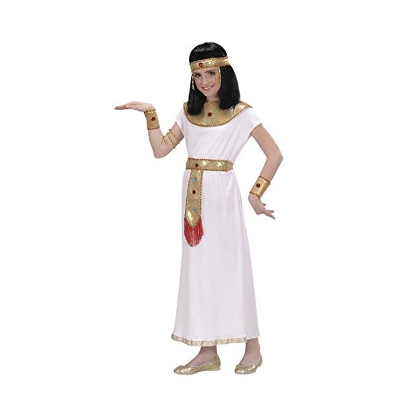 NET TOYS Costume de Cléopâtre déguisement dÉgyptienne pour Enfant 158 cm 12-14 Ans Tenue de Cléopâtre pour Enfant pharaonne 