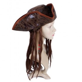 Totority 3 Pièces Pirate Halloween Costumes Pirates Portent Chapeau De Pirate Halloween Cosplay Chapeaux Pirate Capitaine Cha