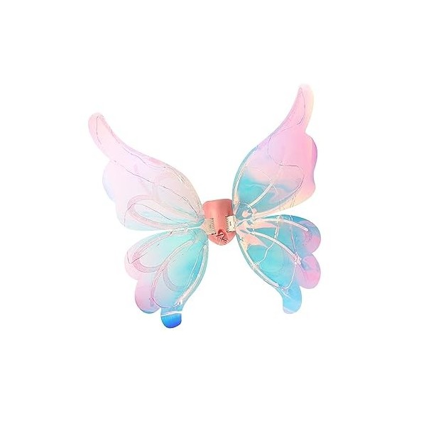 F Fityle Aile de papillon LED pour filles et femmes allume laile de avec musique et lumières Aile dange pour les accessoire