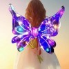 F Fityle Aile de papillon LED pour filles et femmes allume laile de avec musique et lumières Aile dange pour les accessoire
