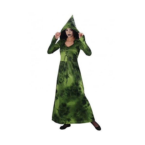 Chaks DÉGUISEMENT SORCIÈRE FORÊT VERT FEMME - Se Déguiser, Cosplay pour : Halloween - Thème s : Sorcellerie - Taille M