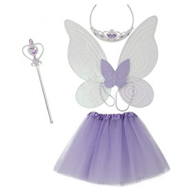 Yokam Magic Fairy Stick, bâton Brillant, Accessoires de Costumes, Girls de fête for Les Enfants Habillage Costume Butterfly T