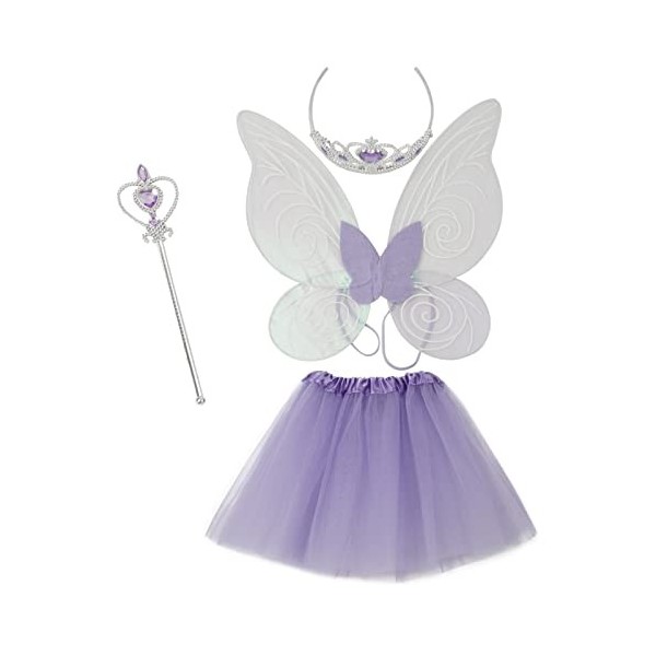 Yokam Magic Fairy Stick, bâton Brillant, Accessoires de Costumes, Girls de fête for Les Enfants Habillage Costume Butterfly T