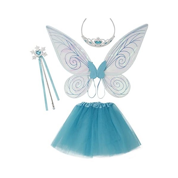 Yokam Magic Fairy Stick, bâton Brillant, Accessoires de Costumes, Girls de fête for Les Enfants Habillage Costume Butterfly T