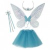 Yokam Magic Fairy Stick, bâton Brillant, Accessoires de Costumes, Girls de fête for Les Enfants Habillage Costume Butterfly T