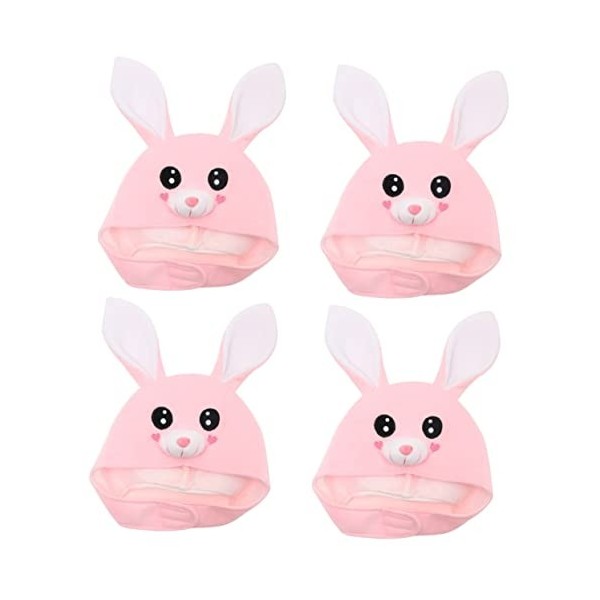 ABOOFAN 4 Pièces Oreilles Couvre-Chef De Lapin Vêtements Pour Enfants Vêtements Pour Enfants Chapeau De Costume Pour Enfants 