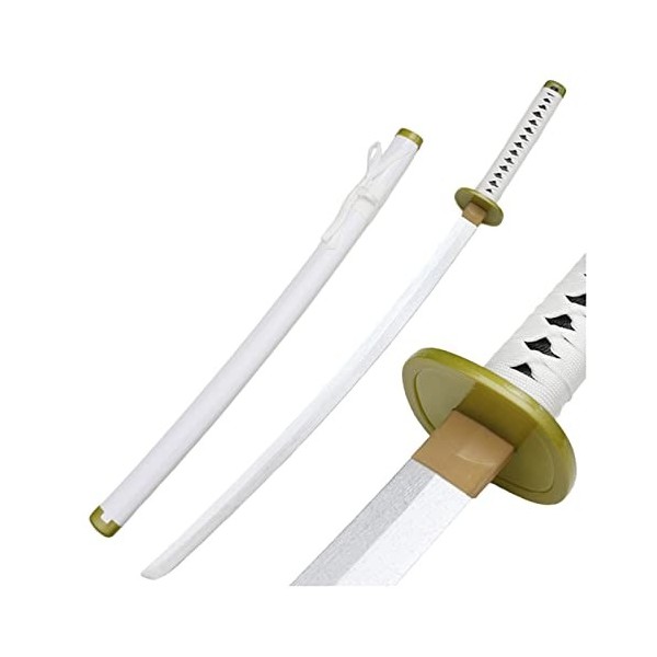 NIANXINN Épée Samurái Roronoa Zoro dAnime avec vanne, épée Katana en bois, accessoires pour armes, jouet dépée Ninja dAnim