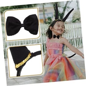 ABOOFAN 5 Sets Devil Costumes Accessoires Accessoire Animal Dress Hairband Photo Bowtie Ties Hairbands Pratique Chèvre Costum