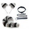 3pcs/set Costume Noir Cosplay, S ~ M, Confortable à Porter, S + E + X Toy, Jeu de Chambre