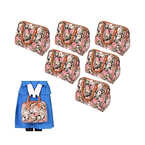 I LOVE FANCY DRESS LTD Lot de 6 sacs pour déguisement de nounou édouardienne - Style Mary Poppins, Floral