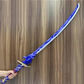 NURCIX Épée Prop pour Halloween Cosplay, Genshin Impact Ninja Katana, Sword Samouraï Anime Japonais, Jouets Sabre en PU 105CM