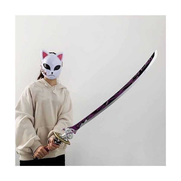 NURCIX Épée Prop pour Halloween Cosplay, Genshin Impact Ninja Katana, Sword Samouraï Anime Japonais, Jouets Sabre en PU 105CM