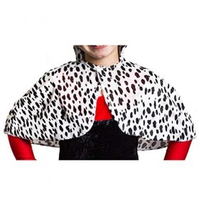 I LOVE FANCY DRESS LTD Déguisement de la Femme cruelle avec Cette Petite Cape Couvre épaules aux Motifs Dalmatien pour Enfant