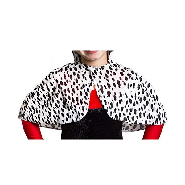 I LOVE FANCY DRESS LTD Déguisement de la Femme cruelle avec Cette Petite Cape Couvre épaules aux Motifs Dalmatien pour Enfant