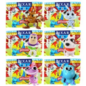 Disney Pixar All Star Rivals Lot de 1 mini sacs aveugles identifiés par les personnages Sulley, Flik, Buzz léclair, Scud, Ra