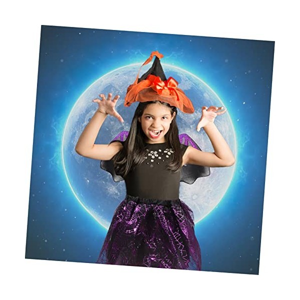 ABOOFAN Araignée 4 Ensembles Tenues s Araignée Accessoires Tutu Halloween Jupe Sorcière Costumes Pour Les Accessoires Fille U