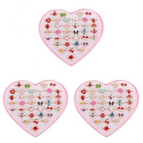 ibasenice 108 Pièces Bagues Bijou Divers Jouets de Costume Charmants Accessoires Alliage Trésor Anneau Petit Coffre pour en J