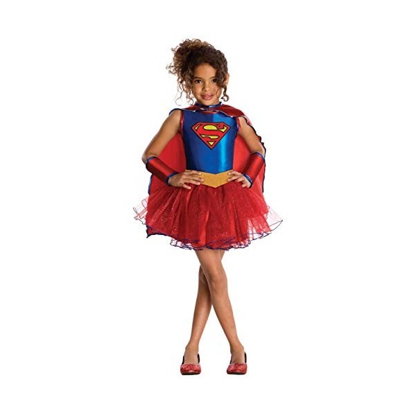 Déguisement Supergirl - Paillettes Fille - 5 à 7 Ans