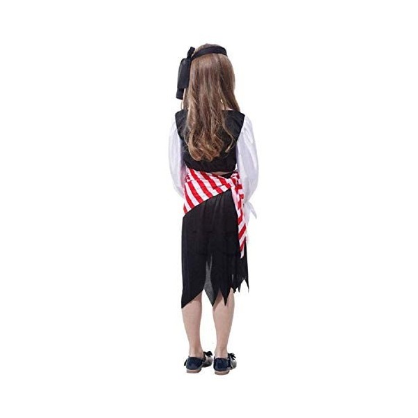 Costume de Pirate pour Fille - Pirate - Fille - Déguisement - Halloween - Cosplay - Accessoires - Idée cadeau - Taille M 110