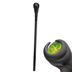 Pssopp Sceptre Lumineux de Baguette de Magicien Maléfique de LED dhalloween pour des Accessoires de Sorcellerie de Cosplay 