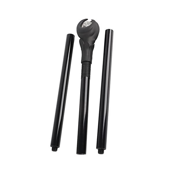 Pssopp Sceptre Lumineux de Baguette de Magicien Maléfique de LED dhalloween pour des Accessoires de Sorcellerie de Cosplay 