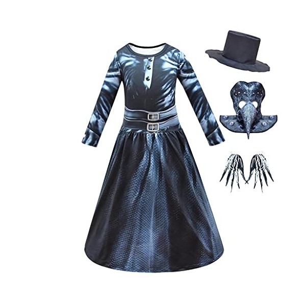 Lito Angels Deguisement Médecin de la Peste Costume dHalloween avec avec Masque, Bonnet et Gants pour Enfant Garçon, Taille 