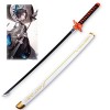 SAKLHDOQ Épée Ninja Samurai Anime avec Fourreau, Accessoires d Arme d épée Katana de Jeu de rôle Anime Ninja Sword Toy, Hal