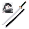 SAKLHDOQ Épée Ninja Samurai Anime avec Fourreau, Accessoires d Arme d épée Katana de Jeu de rôle Anime Ninja Sword Toy, Hal