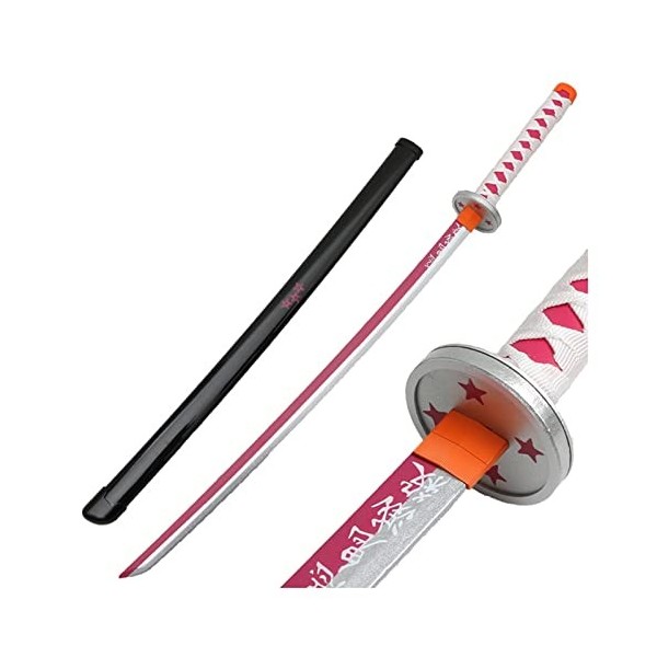 YPDHUA Sword Slayer s Lame Cos En Bois Katana Japonais, Jeu de Rôle Des Accessoires Modèle DArme Anime Noir Samurai Ninja J