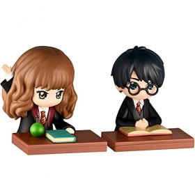 Bizak Harry Potter 64115016 Lot de 2 Figurines 8 cm, Hermione et Harry avec Livre. Édition collectionniste, Grand Niveau de d