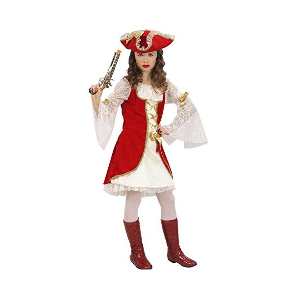 Déguisement pirate costume de corsaire pour enfant 158 cm 12-14 ans Tenue de femme flibustière robe de pirate Moyen-âge corsa