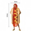 ORTUH Déguisement de Hot-Dog | Costume dhalloween Unisexe drôle de Tenue | Accessoires de Cosplay Costume de Hot-Dog pour Ha