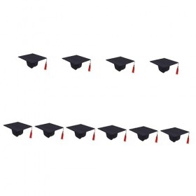 10 Pièces Robe Playset Robes Nouveau-Né Jouet Chapeau De Graduation Accessoires Photo Tenue De Remise des Diplômes Articles D