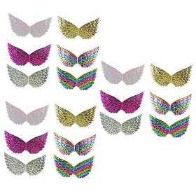 ibasenice 18 Pcs Aile Accessoires Pour Filles Tenue Pour Filles Costume De Paon Ailes De Filles Ailes De Costume Accessoires 