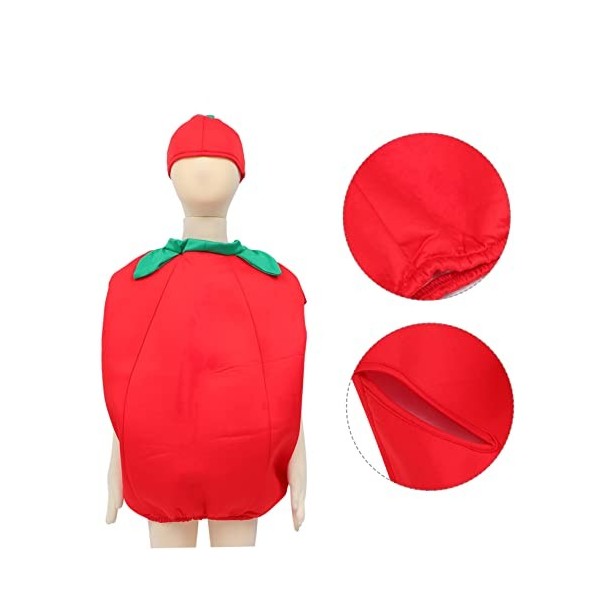 PACKOVE 3 Ensembles De Vêtements Tomates Tenue Pour Fille Vêtements Pour Bébés Garçons Chapeaux Pour Costumes De Cosplay Cost
