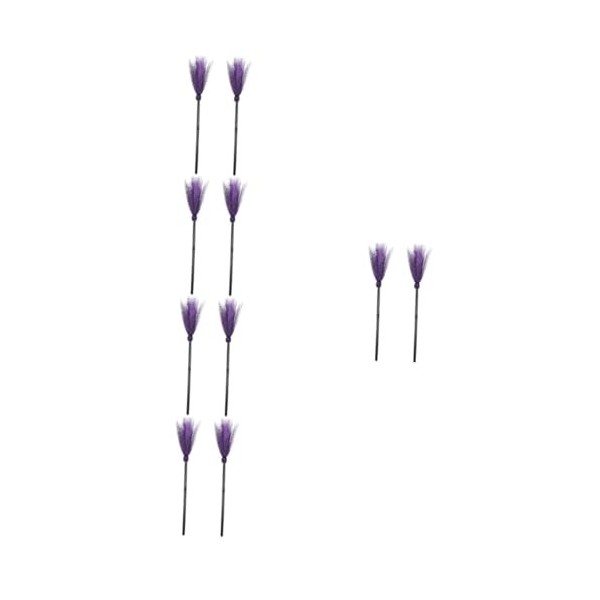 ibasenice 10 Pcs Prop Balai Sorcières Net Ktv Décor Rétractable Sorcière Jouet Barre De Fil Cosplay Balai Photographie Hallow