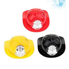 ibasenice 6 Pcs Chapeau De Pompier pour Enfants Chapeau De Feu Enfants Ensembles De Jeu Chapeau De Pompier Enfants Costume Po